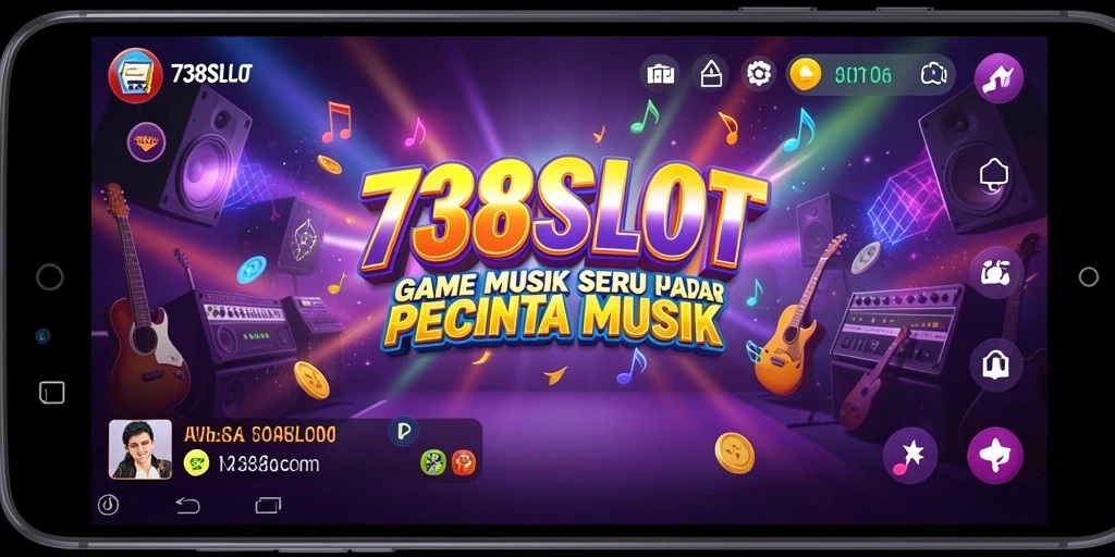 Screenshot 738SLOT menampilkan gameplay seru penuh irama.