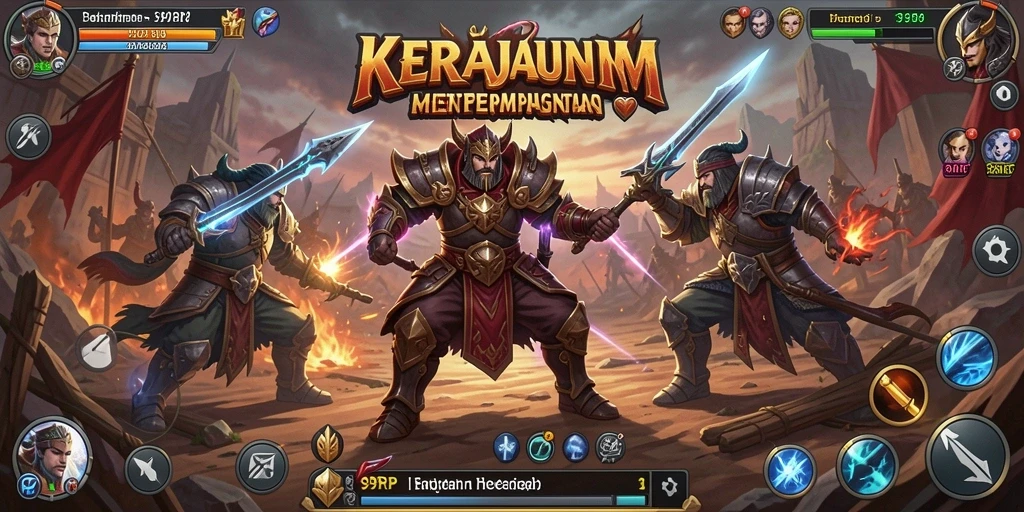 Gambar menampilkan pertahanan kuat dalam gameplay Tower Defense yang menegangkan.