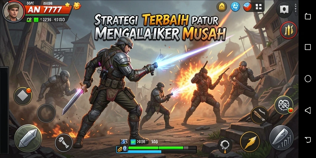 Tampilan gameplay AN777 yang intens dan mendebarkan.