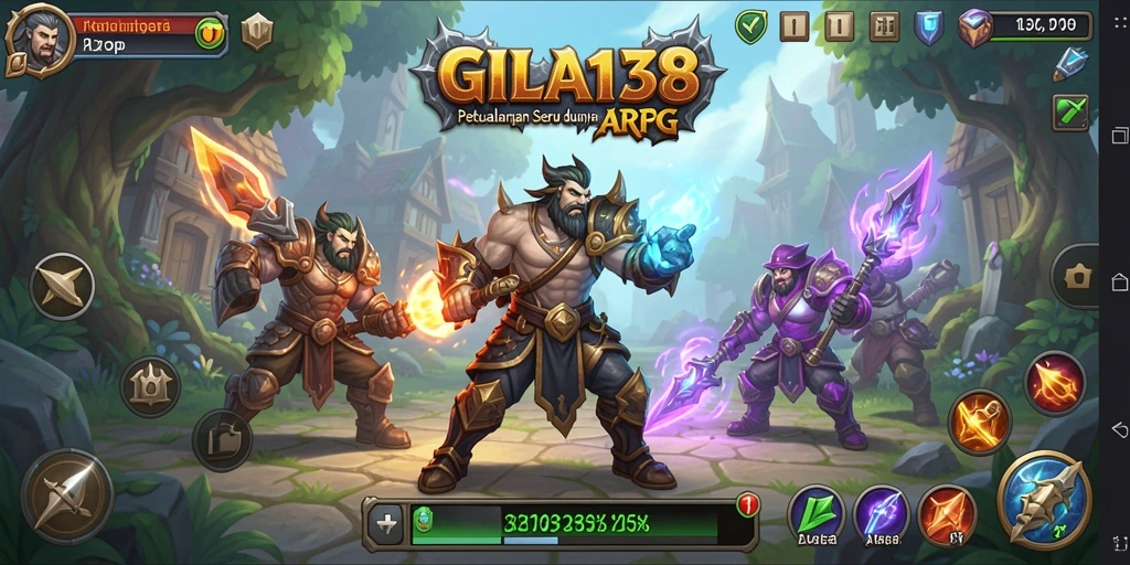 Tampilan menarik dari gameplay ARPG GILA138 yang dinamis dan seru.