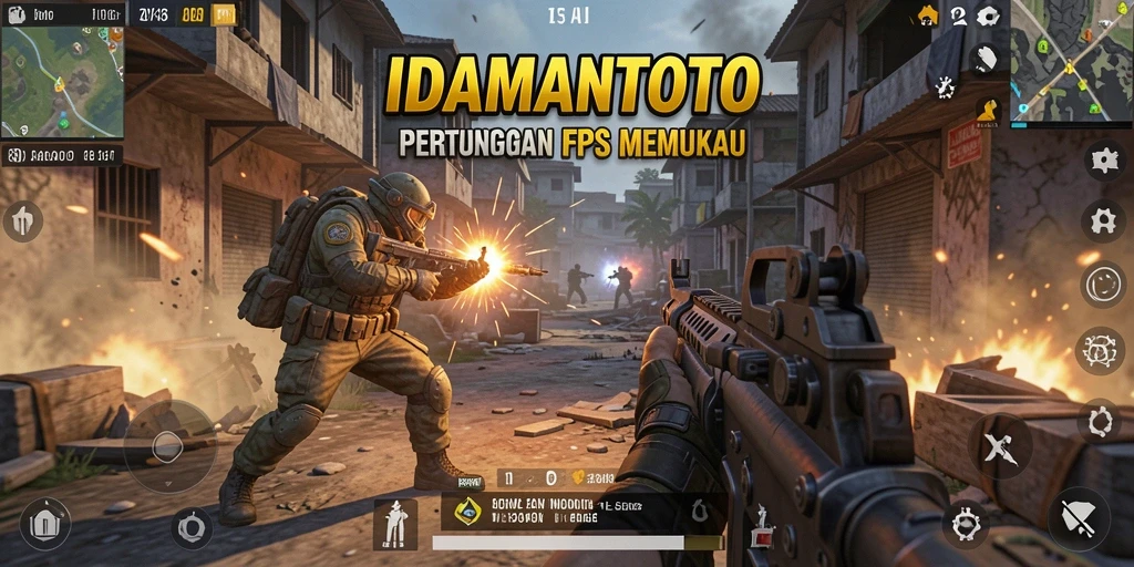 Tampilan gameplay seru dalam <strong>IDAMANTOTO</strong> dengan aksi tembak-menembak yang mendebarkan.