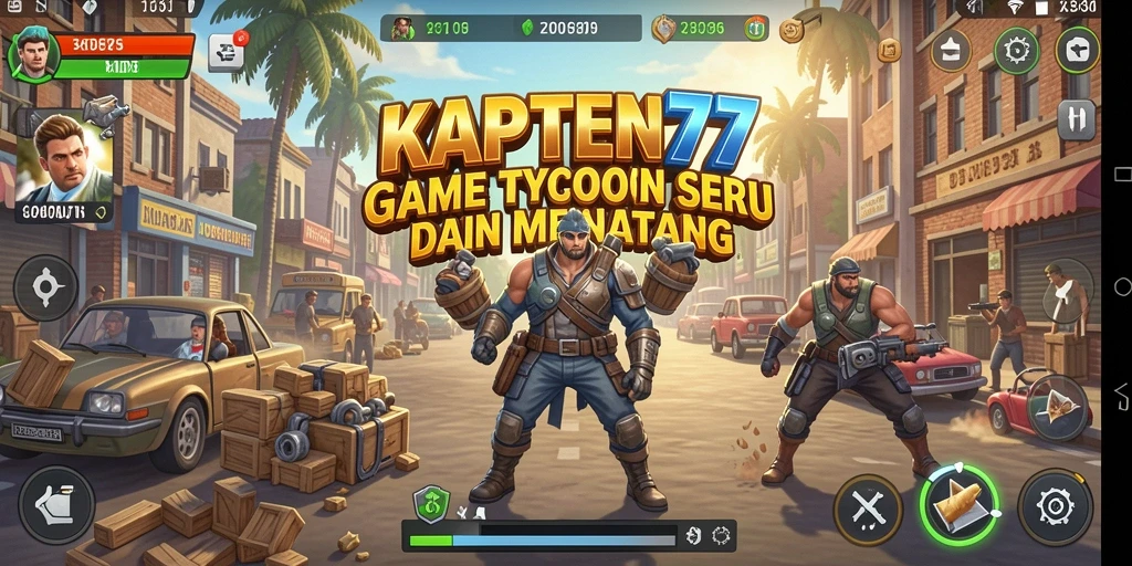 Tampilan gameplay KAPTEN77 yang menantang dan strategis.