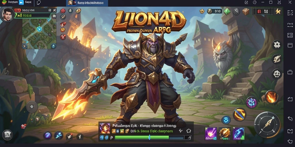 Tampilan gameplay menakjubkan dari LION4D dalam aksi ARPG.