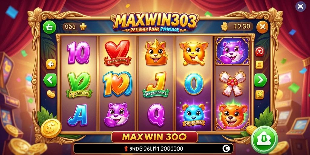 Tampilan gameplay <strong>MAXWIN303</strong> yang menarik dan penuh warna, siap memikat pemain.
