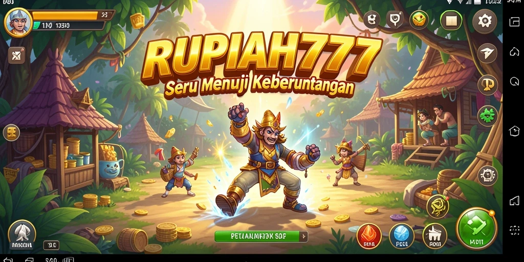 Tampilan gameplay RUPIAH777 menampilkan aksi petualangan yang seru.