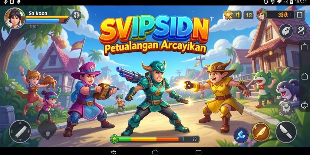 Tangkapan layar gameplay SVIPSIDN dengan aksinya yang menegangkan.