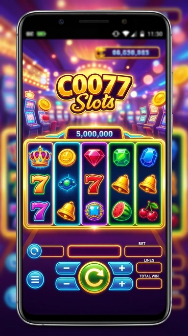Tampilan utama aplikasi coo77 dengan berbagai pilihan aplikasi.